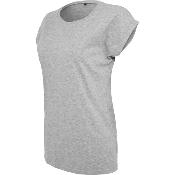 Build Your Brand Womens/Ladies Extended Shoulder T-Shirt