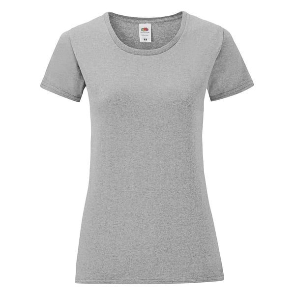 Fruit of the Loom Dame/kvinder Iconic Heather T-shirt