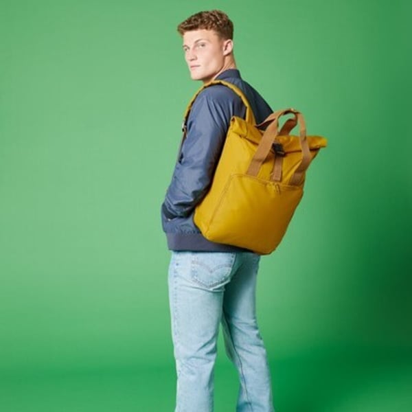 Bagbase Unisex Adult Roll Top Recycled Twin Handle Backpack
