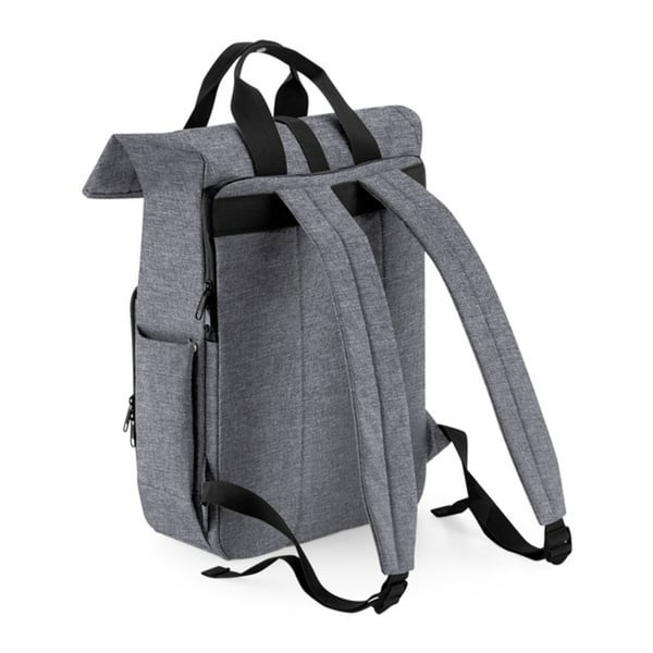 Bagbase Unisex Adult Roll Top Recycled Twin Handle Backpack