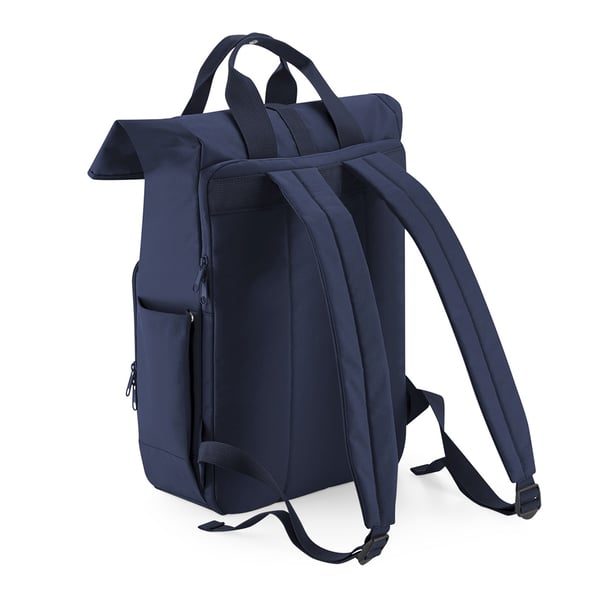 Bagbase Unisex Adult Roll Top Recycled Twin Handle Backpack