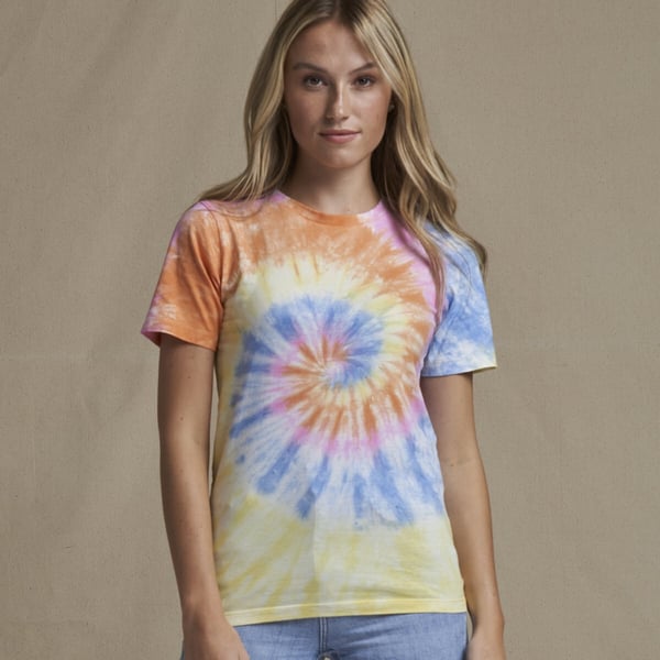 Awdis Unisex Adult Swirl Tie Dye T-Shirt