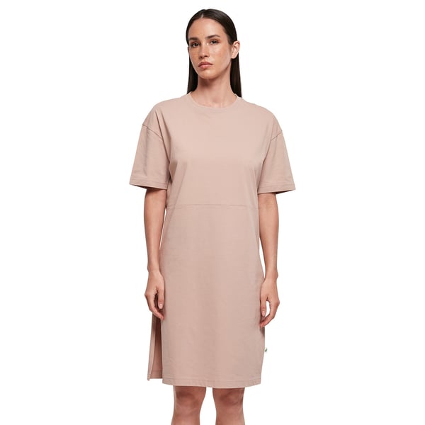 Build Your Brand Womens/Ladies Organic Split Hem Oversized T-Shirt Dress