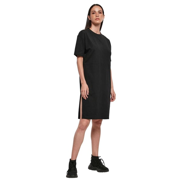 Build Your Brand Womens/Ladies Organic Split Hem Oversized T-Shirt Dress