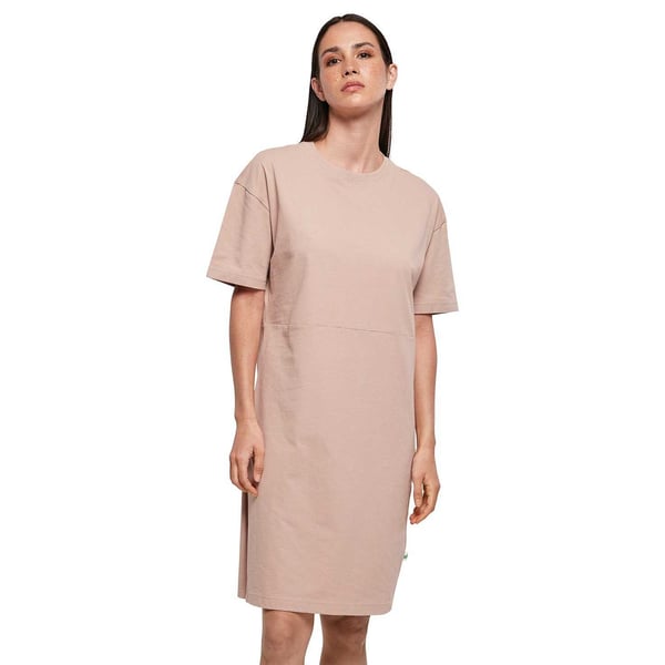 Build Your Brand Womens/Ladies Organic Split Hem Oversized T-Shirt Dress
