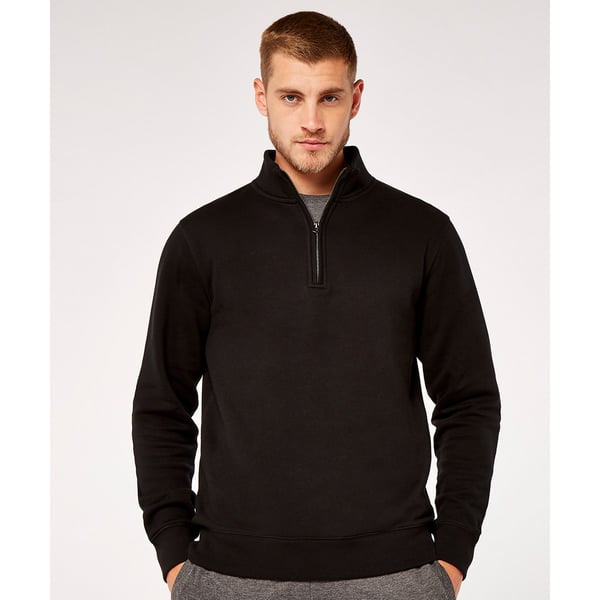 Kustom Kit Sweatshirt med kvart lynlås til mænd