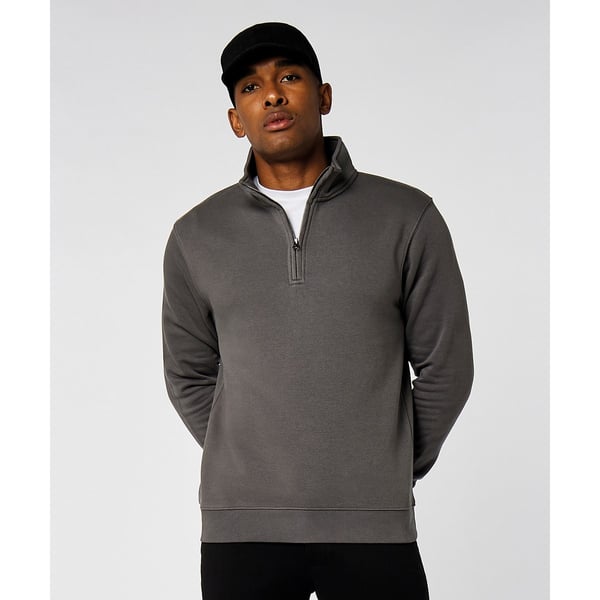 Kustom Kit Sweatshirt med kvart lynlås til mænd