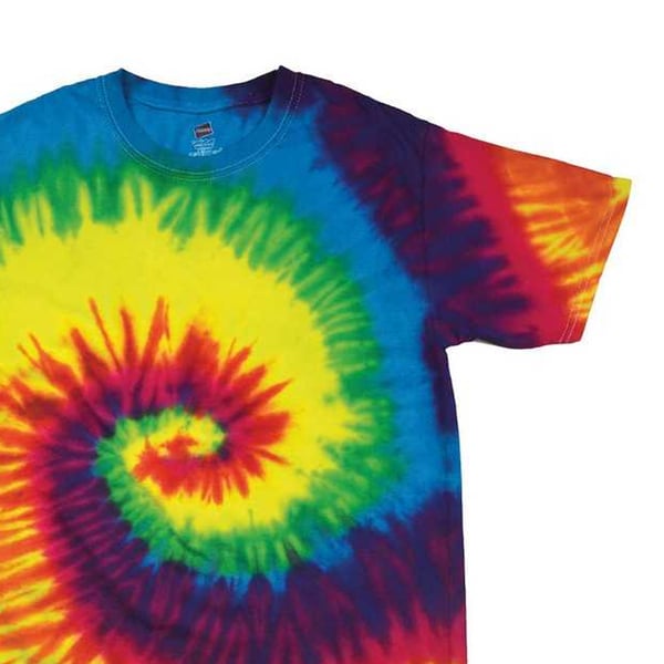 Colortone Unisex T-shirt til voksne med bindefarve