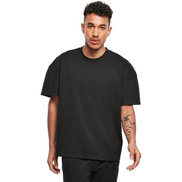 Build Your Brand Mens Plain Ultra Heavyweight T-Shirt