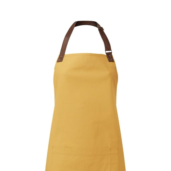 Premier Unisex Adult Annex Oxford Faux Leather Bibbed Full Apron
