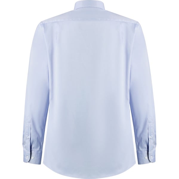 Kustom Kit Mens Premium Contrast Oxford Tailored Long-Sleeved Shirt