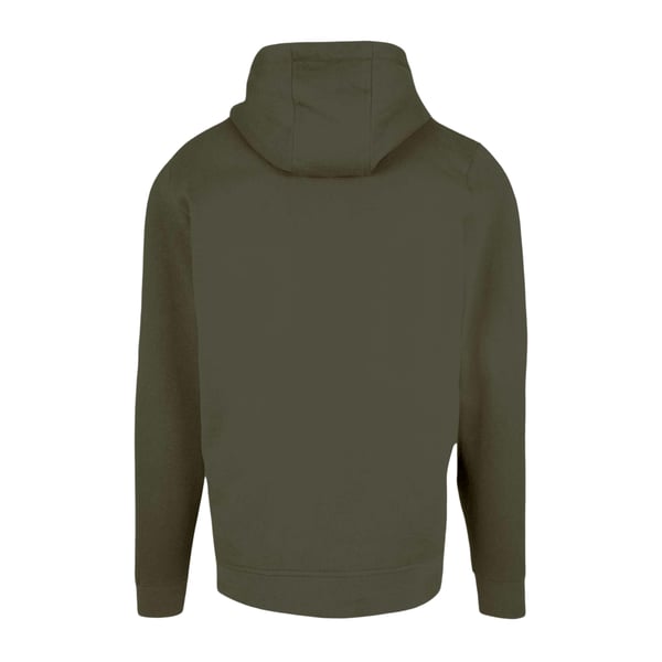 Build Your Brand Mens Plain Full Zip Hoodie