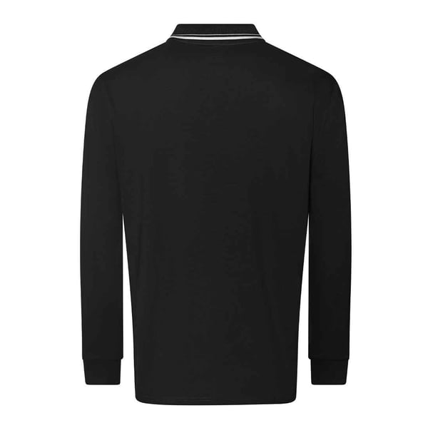 Awdis Mens Tipped Long-Sleeved Polo Shirt