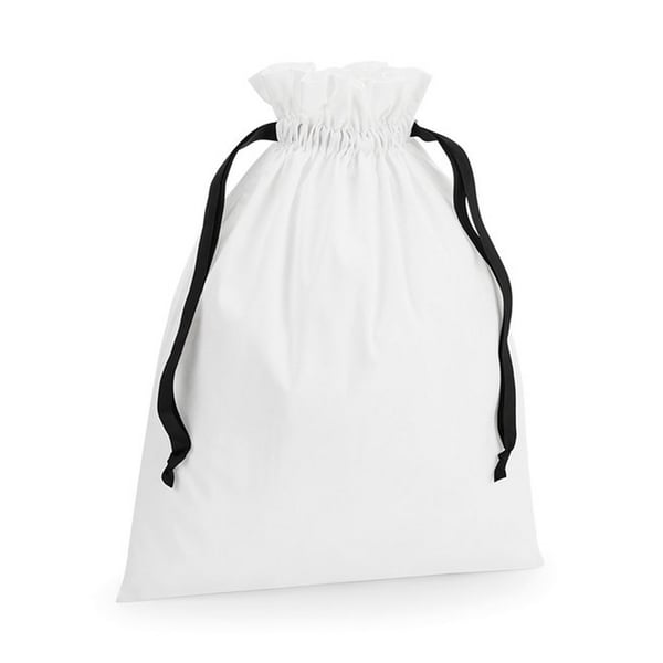 Westford Mill Ribbon Cotton Drawstring Gift Bag