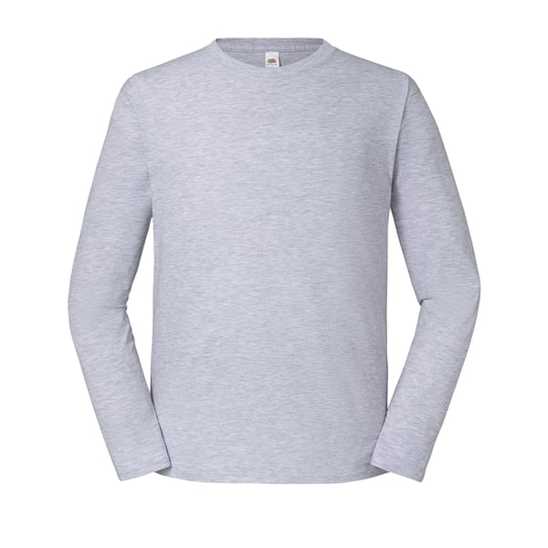 Fruit of the Loom Mens Iconic 195 Premium Ringspun Cotton Long-Sleeved T-Shirt