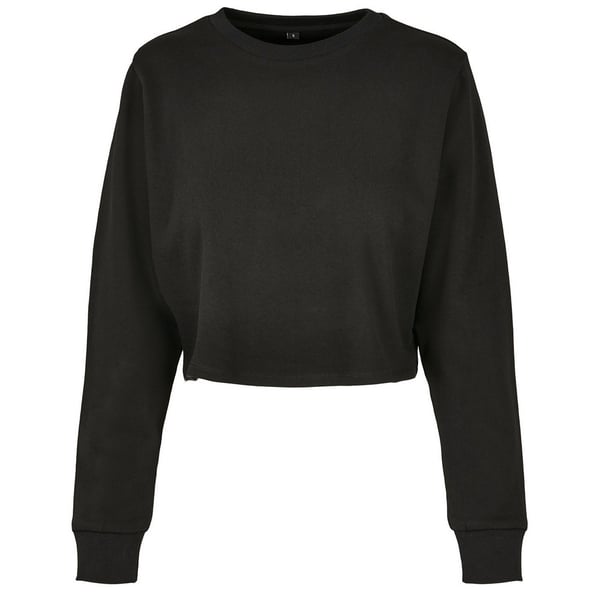 Build Your Brand Womens/Ladies Terrycloth Crop Sweatshirt