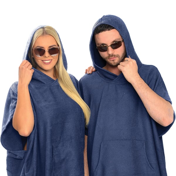 Home & Living Unisex bomulds-poncho til voksne