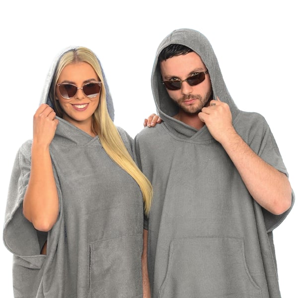 Home & Living Unisex bomulds-poncho til voksne