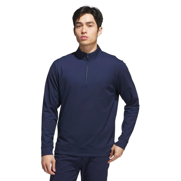 Adidas Mens Elevated Quarter Zip Sweatshirt
