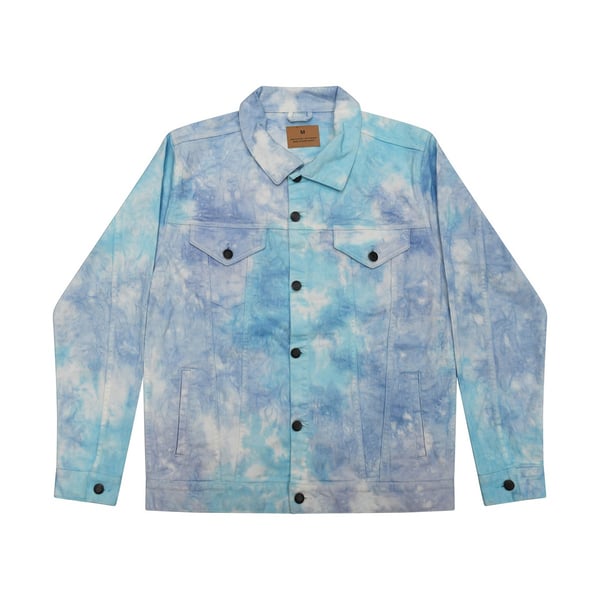 Colortone Unisex aikuisten solmuvärjätty farkkutakki