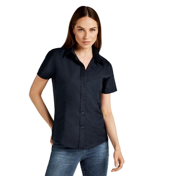 Kustom Kit Womens/Ladies Oxford Short-Sleeved Work Shirt