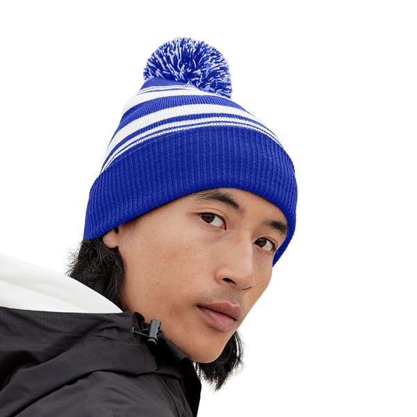 Beechfield Unisex aikuisten raidallinen pipo