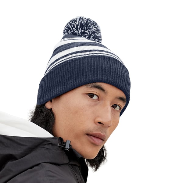 Beechfield Unisex aikuisten raidallinen pipo
