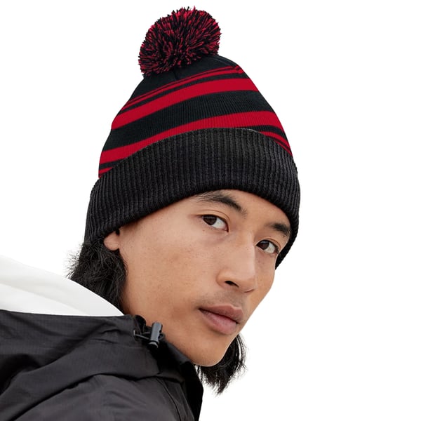 Beechfield Unisex aikuisten raidallinen pipo