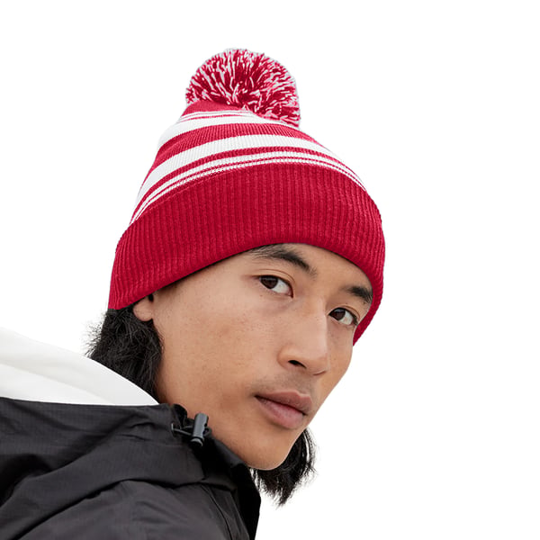 Beechfield Unisex aikuisten raidallinen pipo