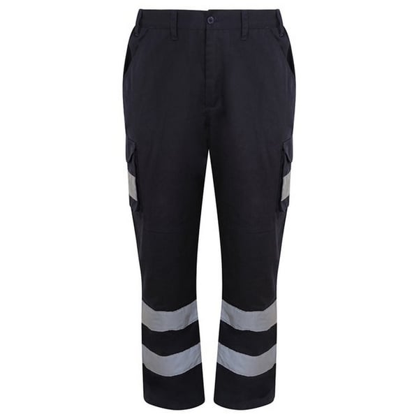 PRORTX Mens Hi-Vis Cargo Trousers