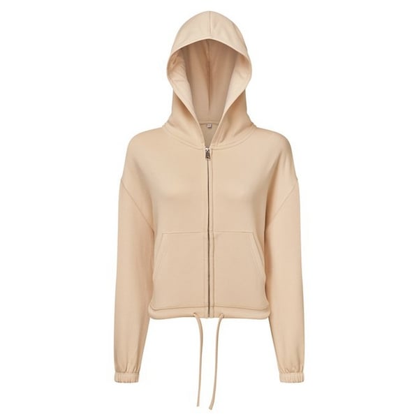 TriDri Womens/Ladies Recycled Cropped Oversized Full Zip Hoodie