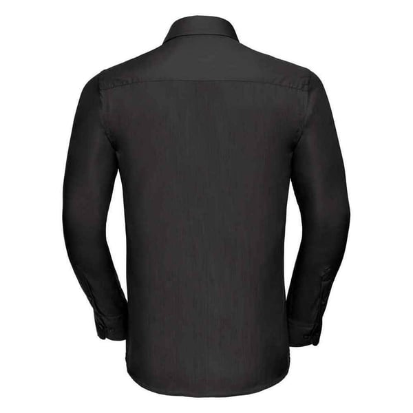 Russell Collection Mens Polycotton Easy-Care Long-Sleeved Formal Shirt