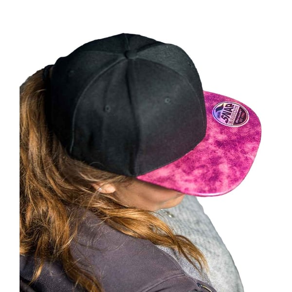 Result Headwear Unisex Adult Bronx Glitter Flat Peak Snapback Cap