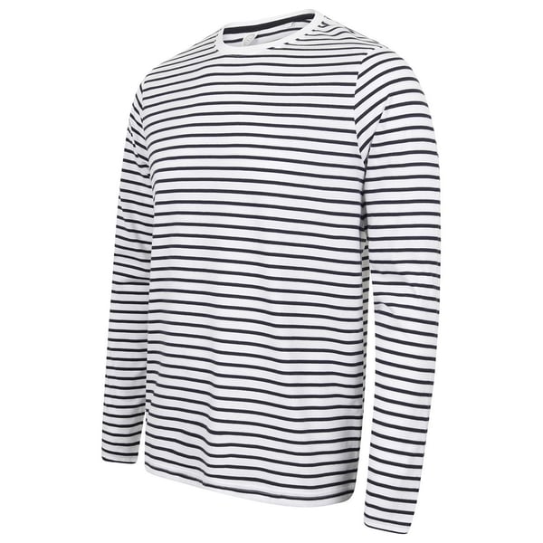 SF Unisex Adult Striped Long-Sleeved T-Shirt
