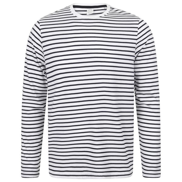 SF Unisex Adult Striped Long-Sleeved T-Shirt