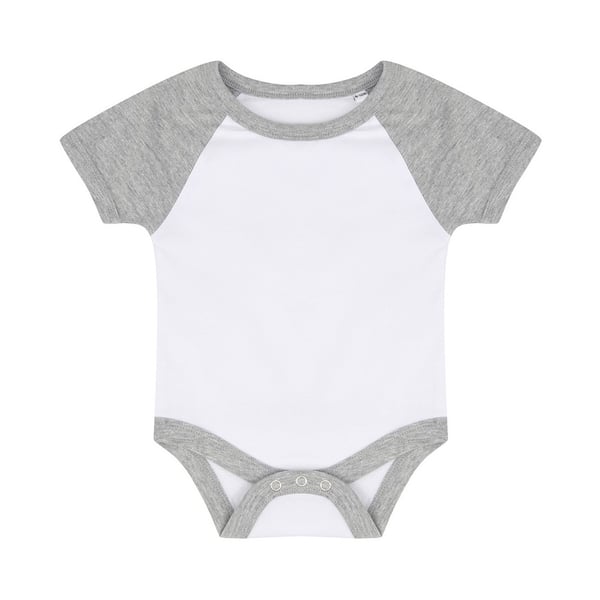 Larkwood Baby Essential Short-Sleeved Baseball Bodysuit