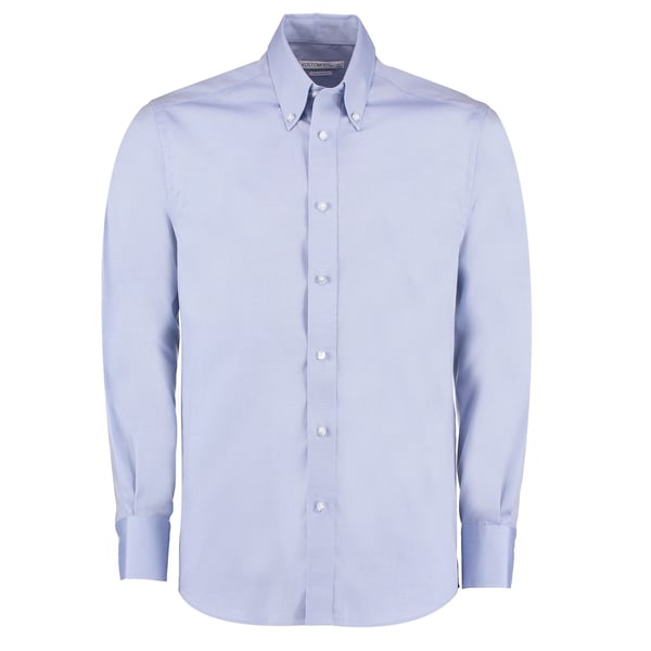 Kustom Kit Herr Premium Oxford Skräddarsydd Långärmad Skjorta