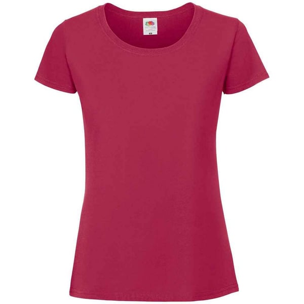 Fruit of the Loom Naisten Iconic 195 Premium T-paita