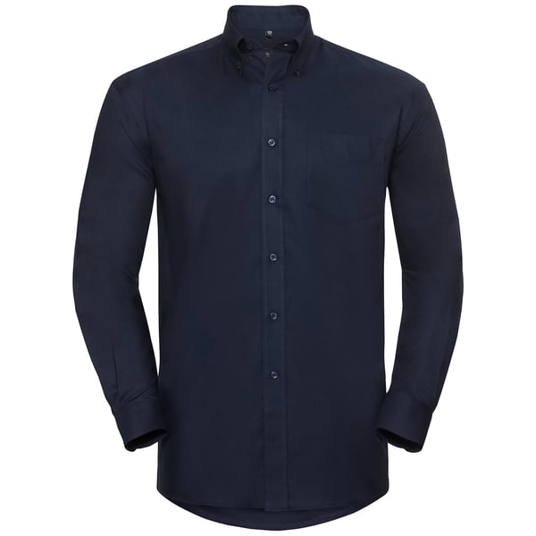 Russell Mens Oxford Easy-Care Long-Sleeved Shirt