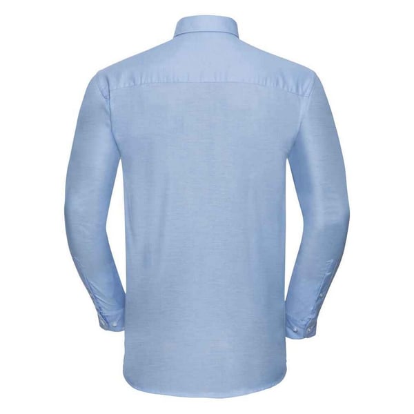 Russell Collection Mens Oxford Long-Sleeved Formal Shirt