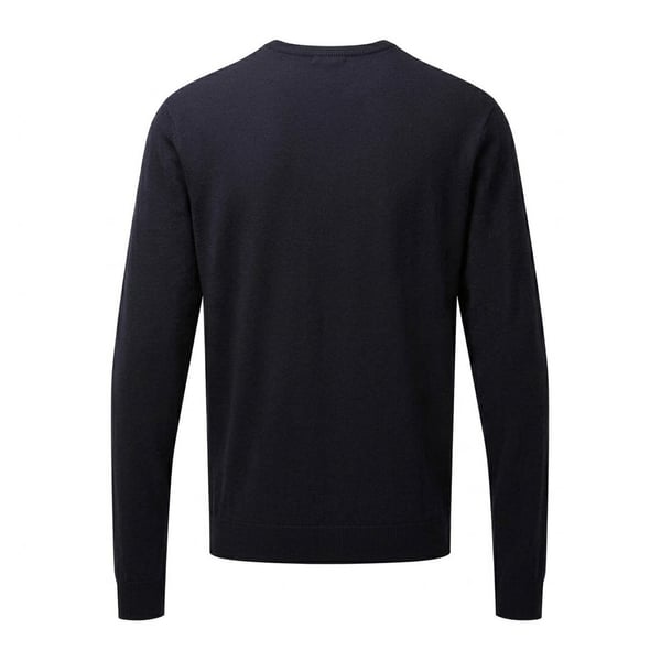 Premier Mens Knitted Cotton Crew Neck Sweatshirt