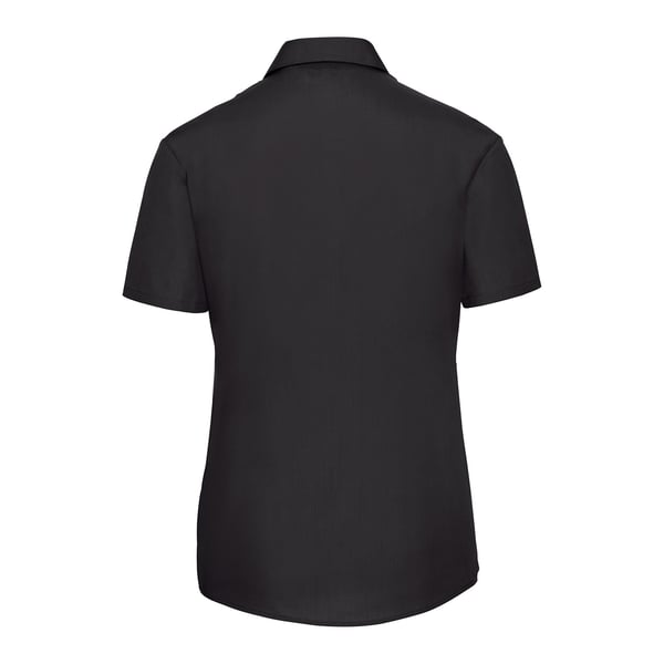Russell Collection Dam Poplin Lättskött Kortärmad Skjorta