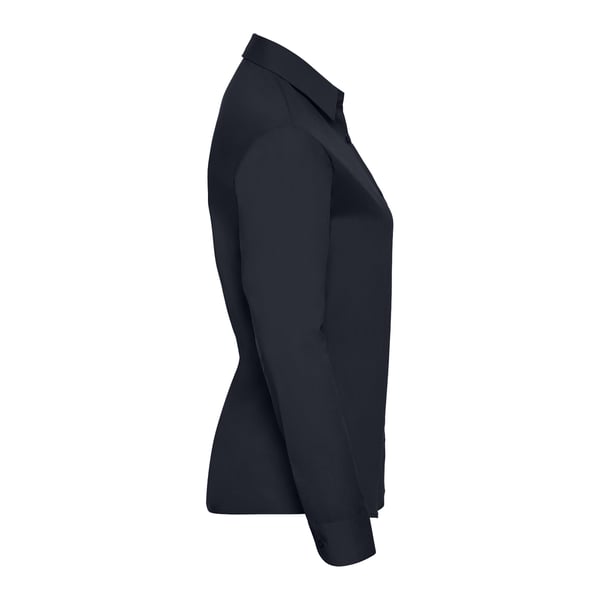 Russell Collection Womens/Ladies Poplin Easy-Care Long-Sleeved Shirt