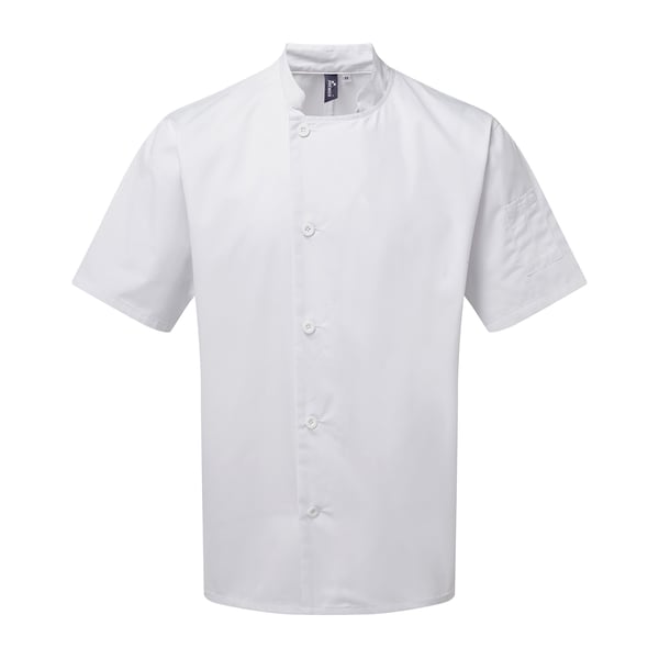 Premier Unisex Adult Essential Short-Sleeved Chef Jacket Premier Unisex Adult Essential Short-Sleeved Chef Jacket