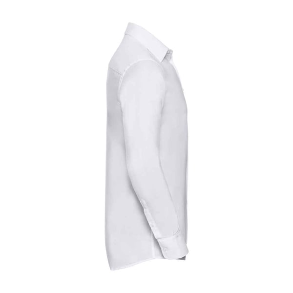 Russell Collection Mens Oxford Easy-Care Tailored Long-Sleeved Shirt