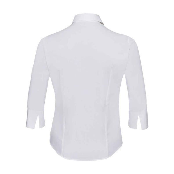 Russell Collection Womens/Ladies Easy-Care Fitted 3/4 Sleeve Shirt