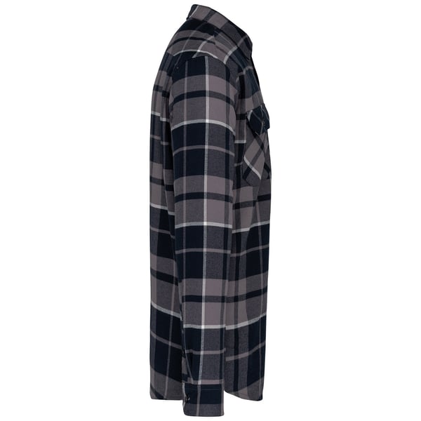 Kariban Mens Checked Sherpa Lined Shirt Jacket