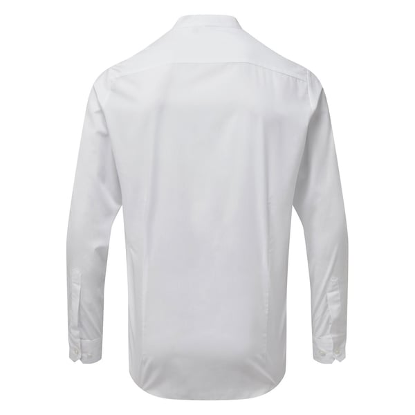Premier Mens Grandad Collar Long-Sleeved Shirt