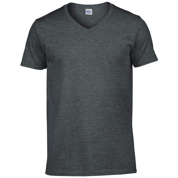 Gildan Mens Heather V Neck T-Shirt