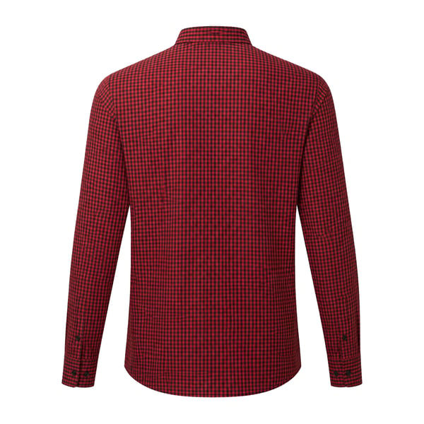 Premier Mens Maxton Checked Long-Sleeved Shirt